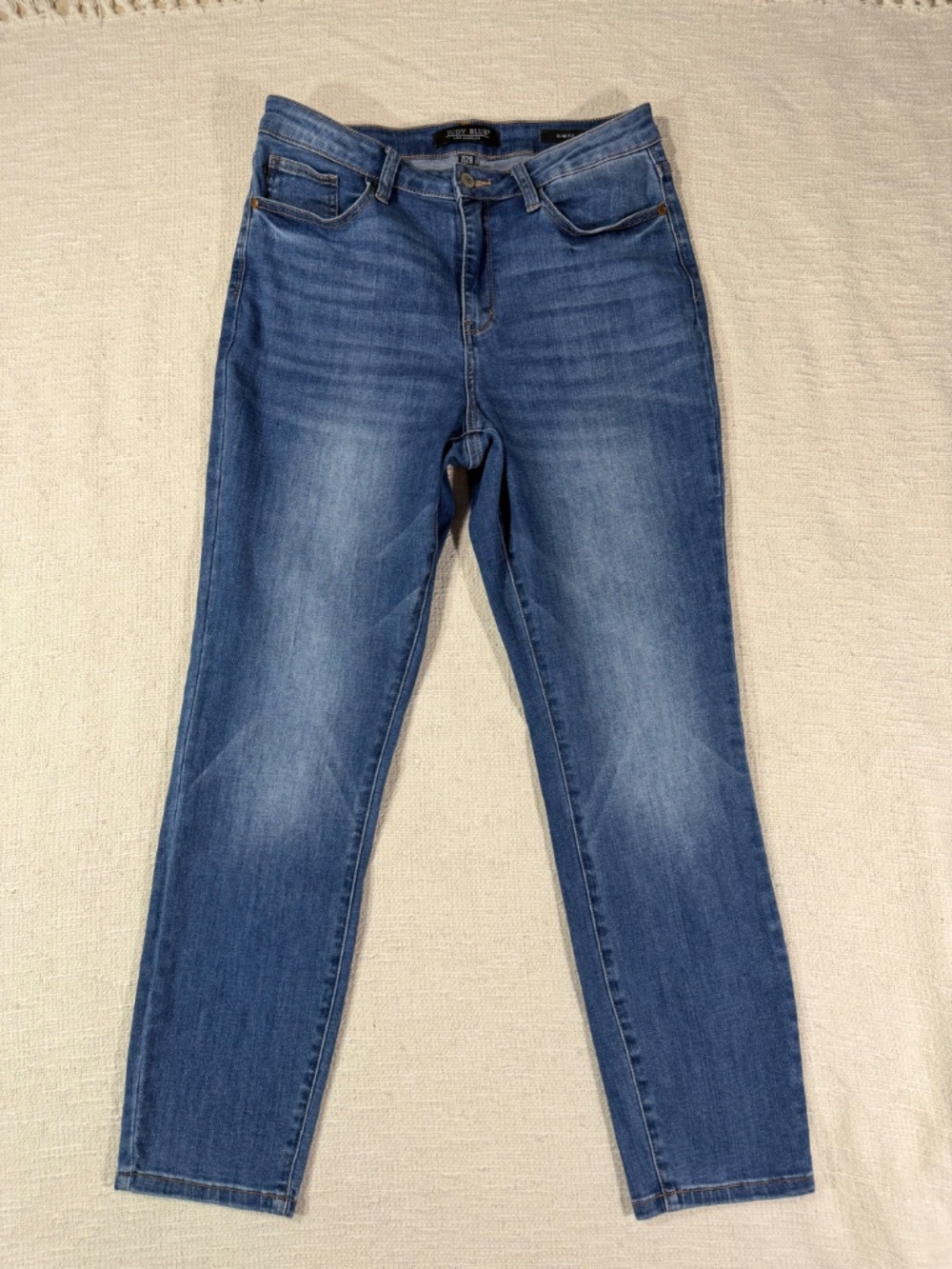 Judy Blue Women’s 7/28 High Rise Skinny Jeans Stretch Medium Wash